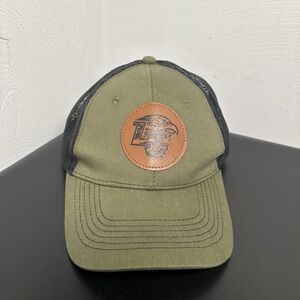 Liberty University Flames Trucker Hat Cap Snapback Green Black Mesh Unisex Men's